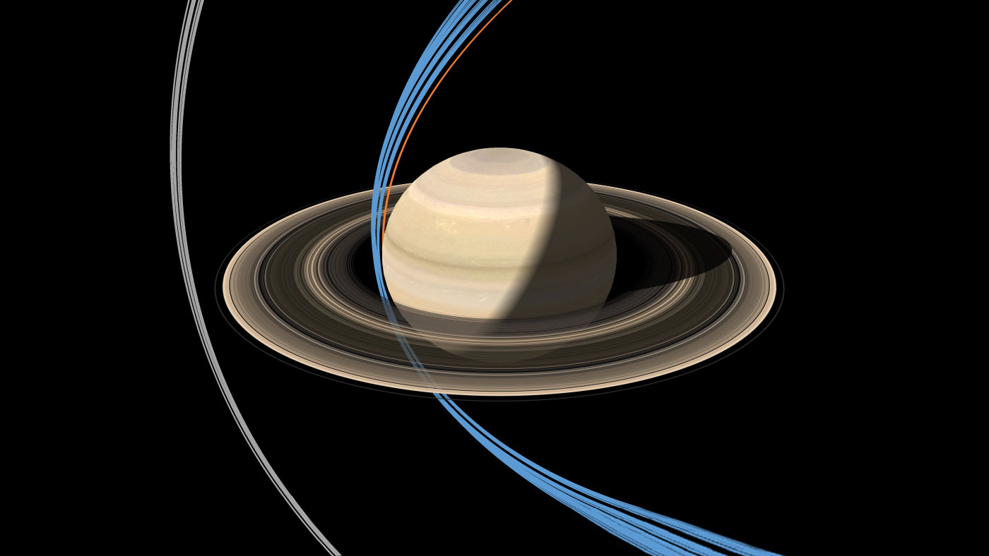 Saturn Probe Dives Past Rings for 1st Time 